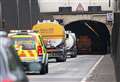 Traffic delays near tunnel after crash