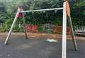 Toddler swings smeared with dog poo